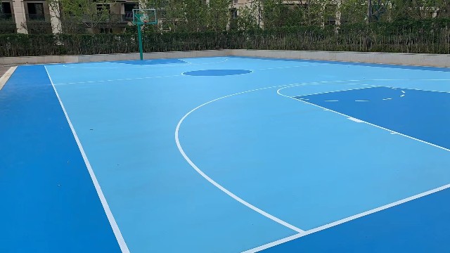 硅PU球场的篮球场如何划线作为标准